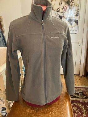 Columbia Women's Gray Full-Zip Utility Fleece Jacket XS